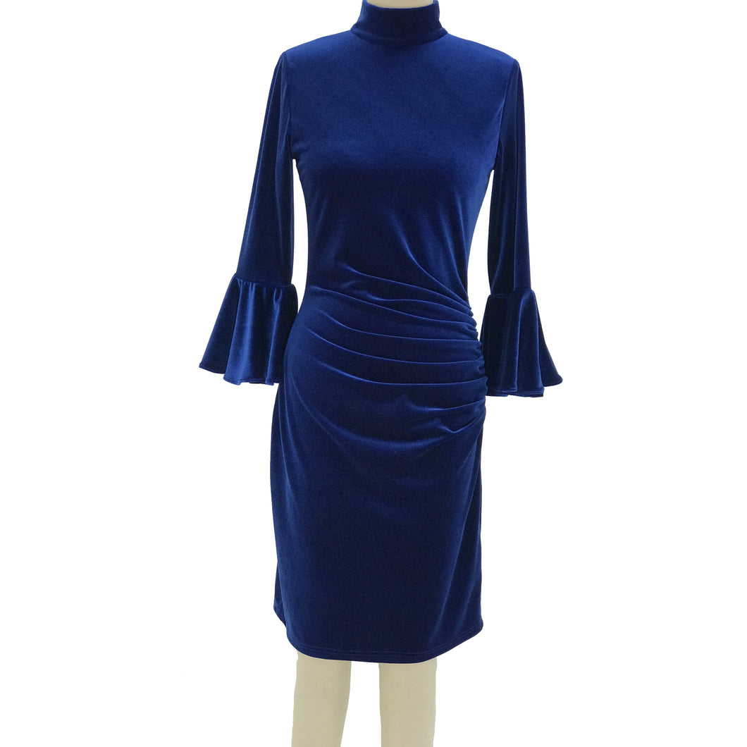 calvin klein royal blue velvet dress Woman's Calvin Klein, royal blue velvet dress size 6